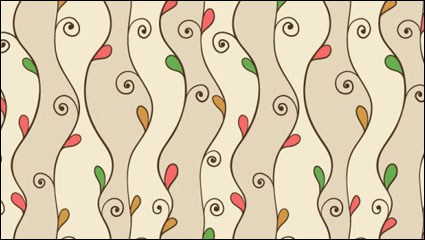 Cartoon pattern background 05 - vector material