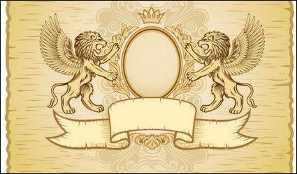 Lions Shield Vector-2