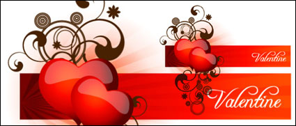 Heart-shaped pattern vector material