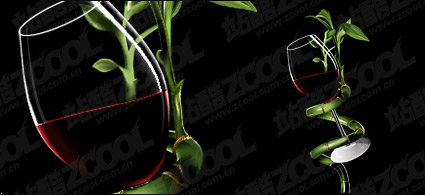 ai drawing lifelike red glasses and Wannian Qing vector material