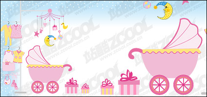 Baby supplies vector material-4