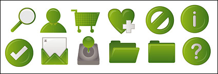 Green common web design style icon