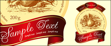 Vector bottles paste