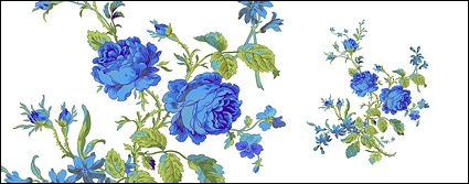 Hand-painted flowers layered material psd-6