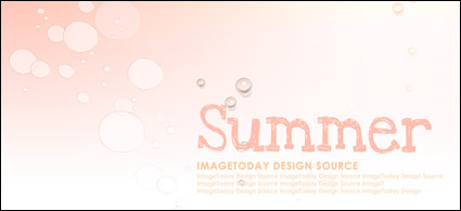 Summer Korean style background material layered psd-2