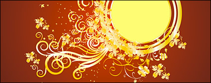 Gold gorgeous patterns Vector-7