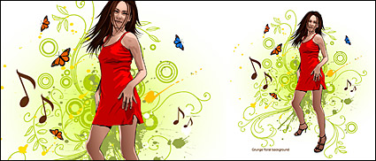 Women and pattern vector-8