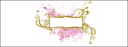 Nostalgic feeling of patterns and ink vector material